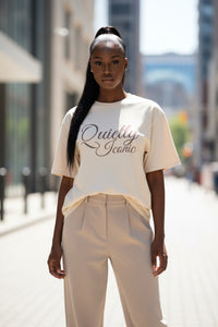 Oversized cotton t-shirt - Modestly Vogue 