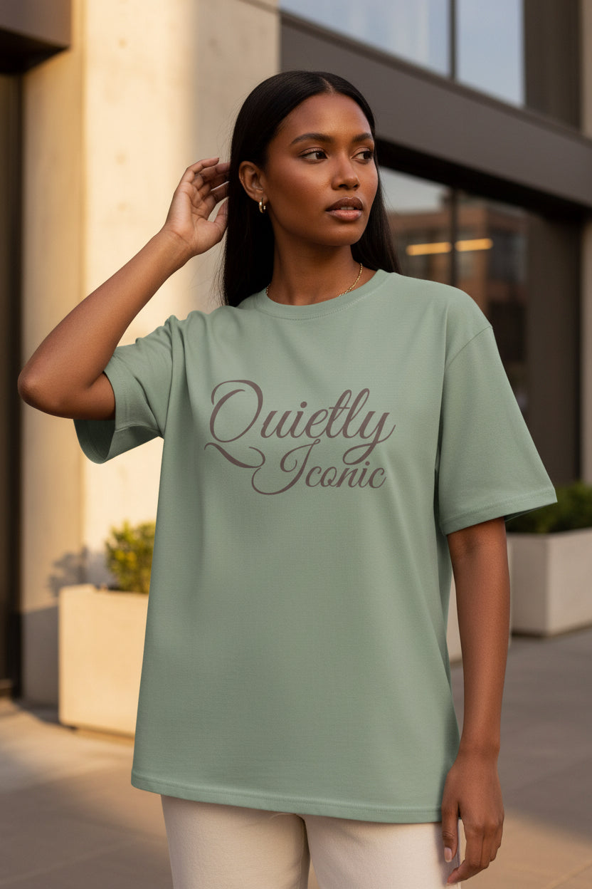 Quietly Iconic™ Tee- Calm Sage - Modestly Vogue 