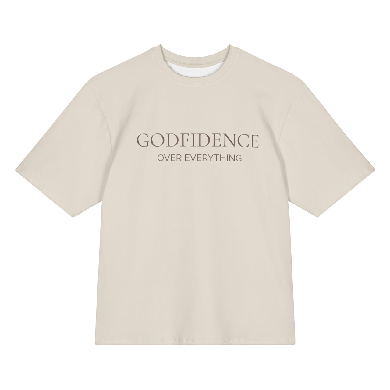 Modest Mindset Godfidence Tee - Soft Cream - Modestly Vogue 