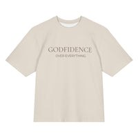 Modest Mindset Godfidence Tee - Soft Cream - Modestly Vogue 