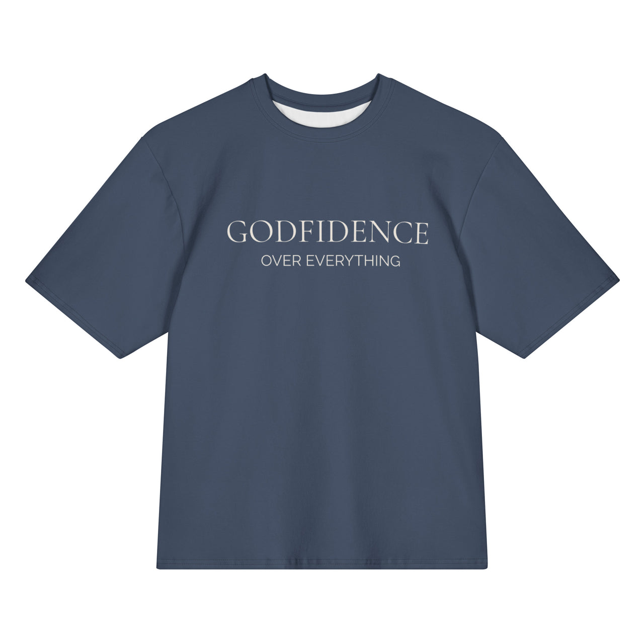 Modest Mindset Godfidence Tee - Brushed Navy - Modestly Vogue 