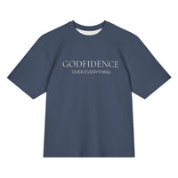 Modest Mindset Godfidence Tee - Brushed Navy - Modestly Vogue 