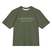 Modest Mindset Godfidence Tee - Deep Olive - Modestly Vogue 