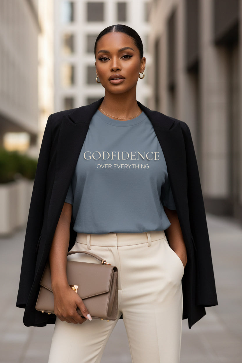 Modest Mindset Godfidence- Dusty Slate - Modestly Vogue 