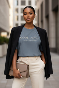 Modest Mindset Godfidence- Dusty Slate - Modestly Vogue 