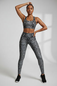 LEM Snakeprint Leggings with pockets - Modestly Vogue 
