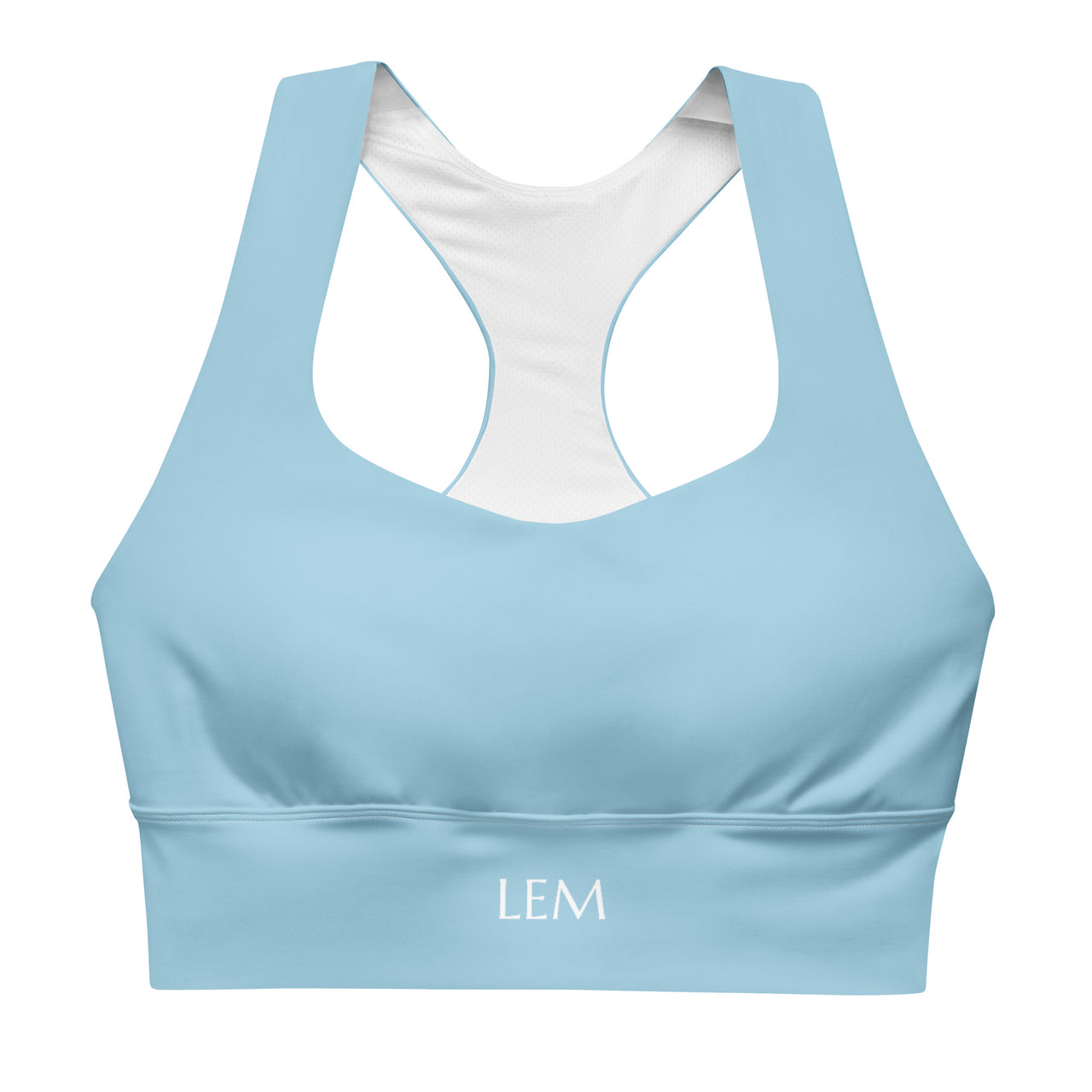 LEM Blue Mist Longline Sports Bra - Modestly Vogue 