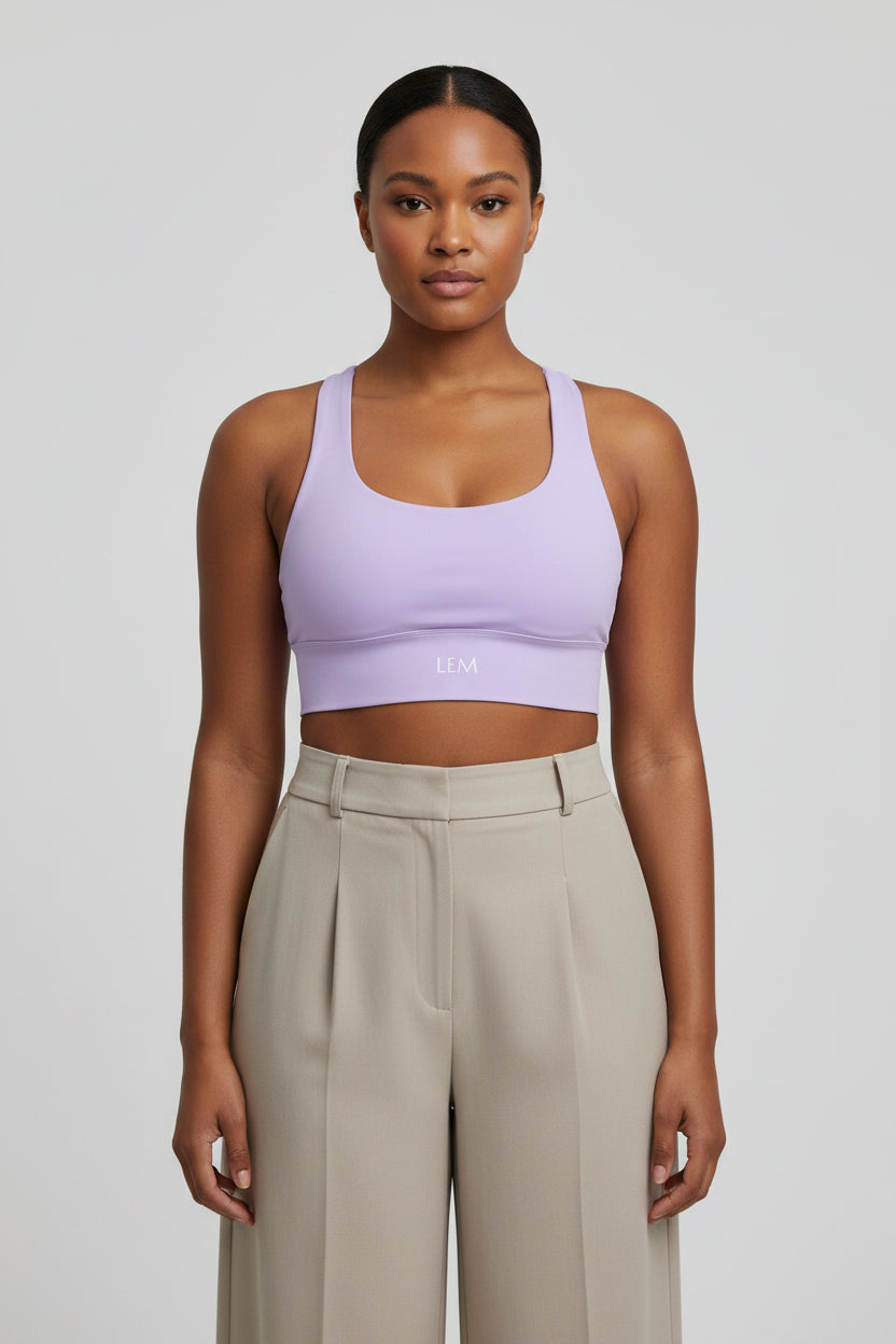 LEM Violet Veil Longline Sports Bra
