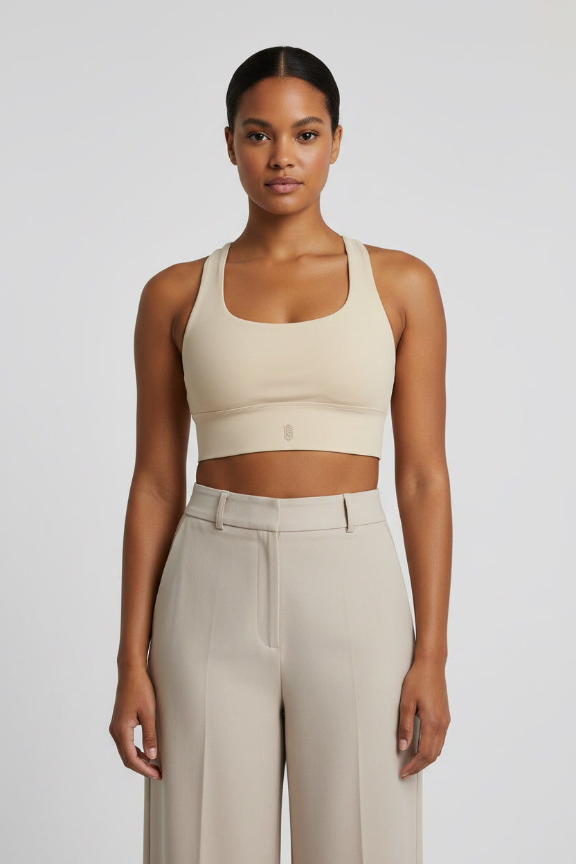 LEM Sand Geo Longline Sports Bra