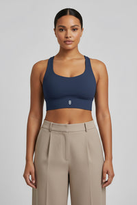 LEM Midnight Geo Longline Sports Bra