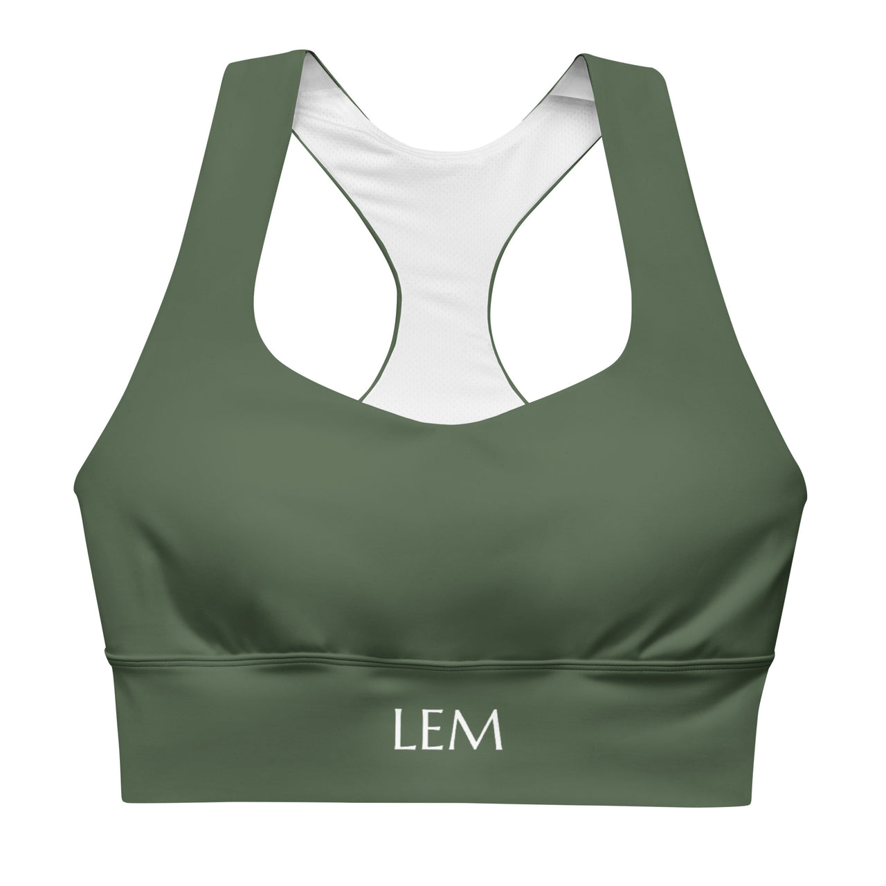 LEM Olive Longline Sports Bra - Modestly Vogue 