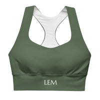 LEM Olive Longline Sports Bra - Modestly Vogue 