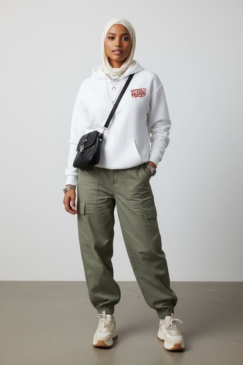 Whisper Grey Unapologetic Hijabi™ Hoodie - Modestly Vogue 