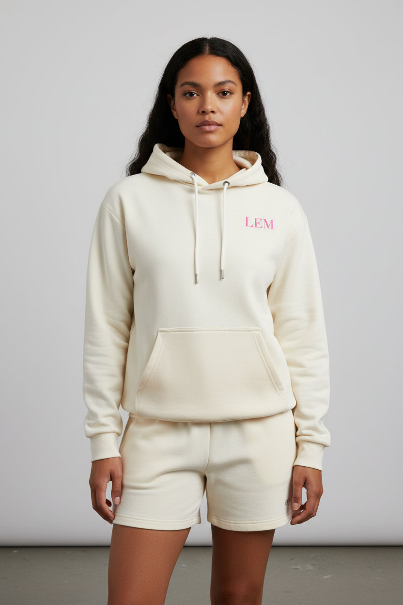 LEM Cream Core Edit Hoodie - Modestly Vogue 