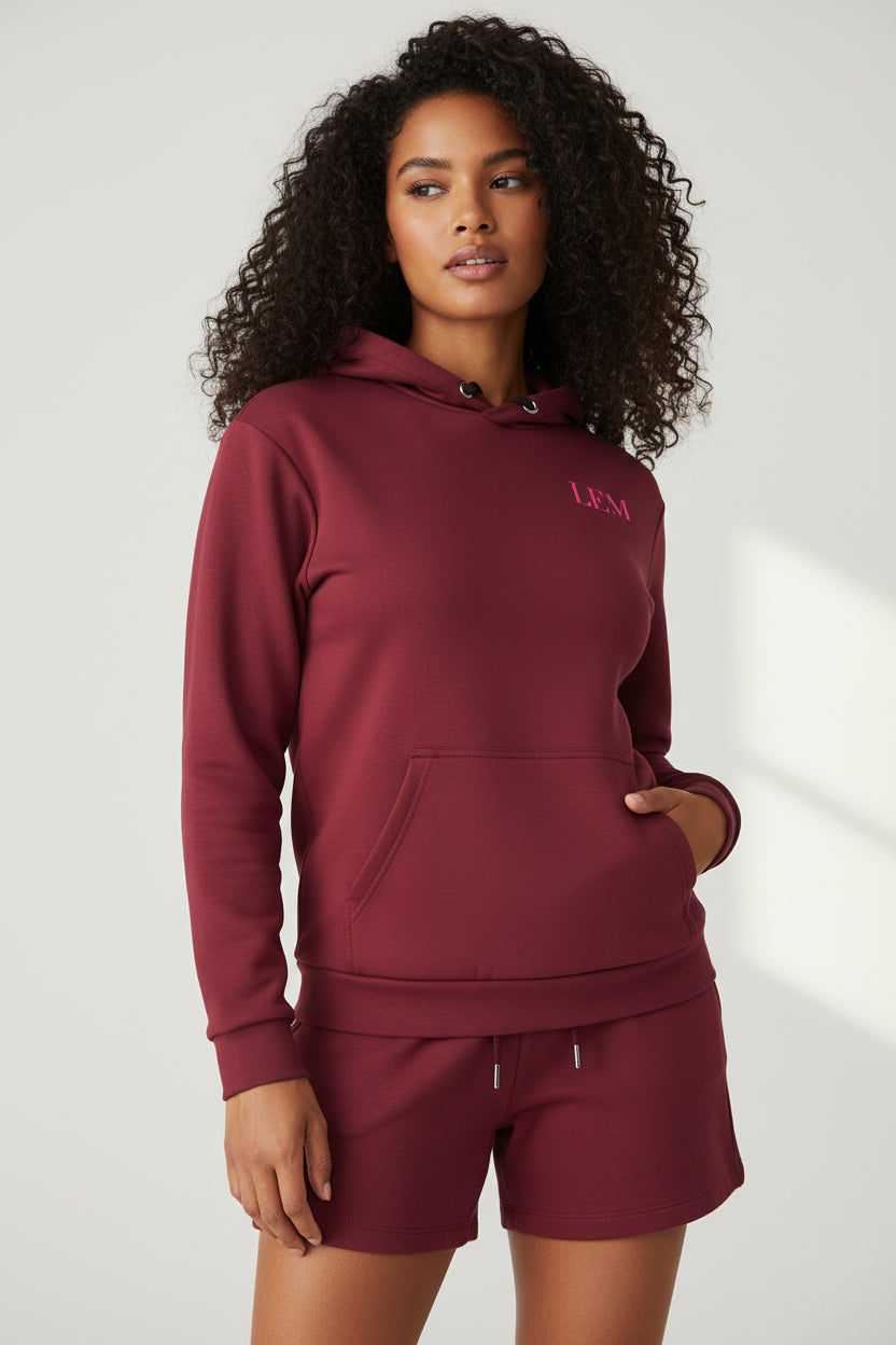 Burgundy LEM Hoodie