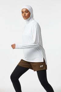 Brown Quiet Energy™ Mesh Shorts - Modestly Vogue 