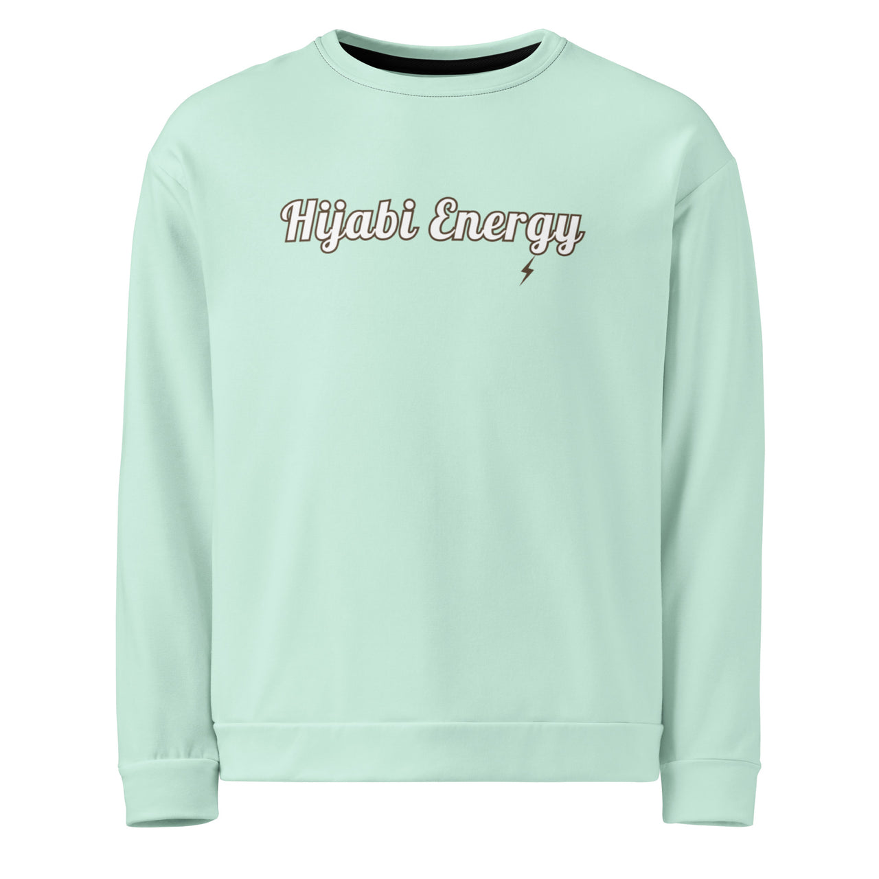 Spoken Energy Mint Logo Crewneck Sweatshirt - Modestly Vogue 