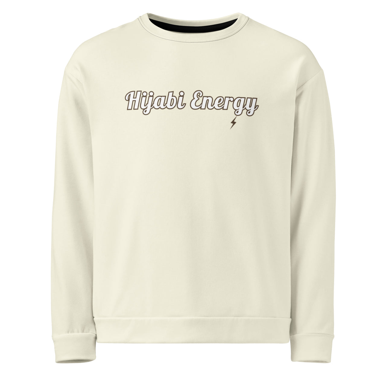 Spoken Energy Cream Logo Sweatshirt - Modestly Vogue 