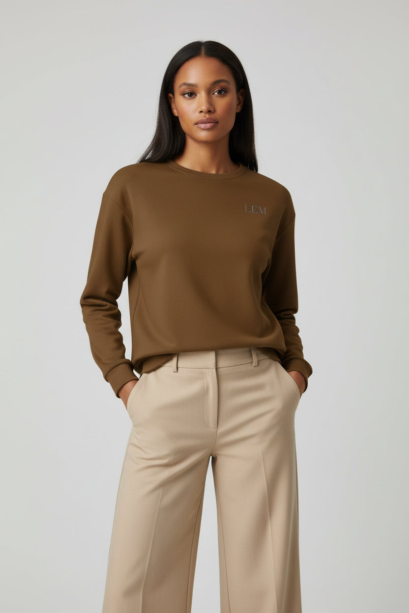 LEM Presence Expresso Brown Sweatshirt