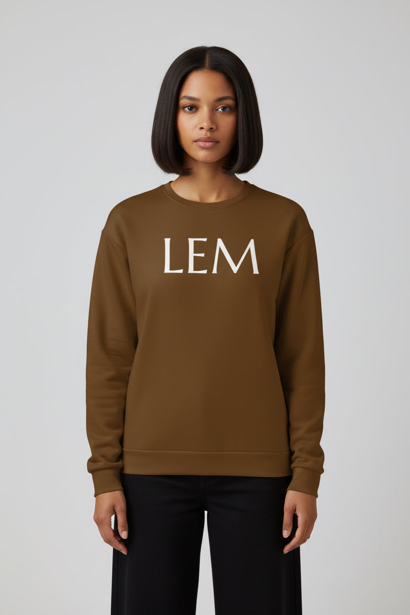 Brown LEM Athlethic Shirt Sweatshirt