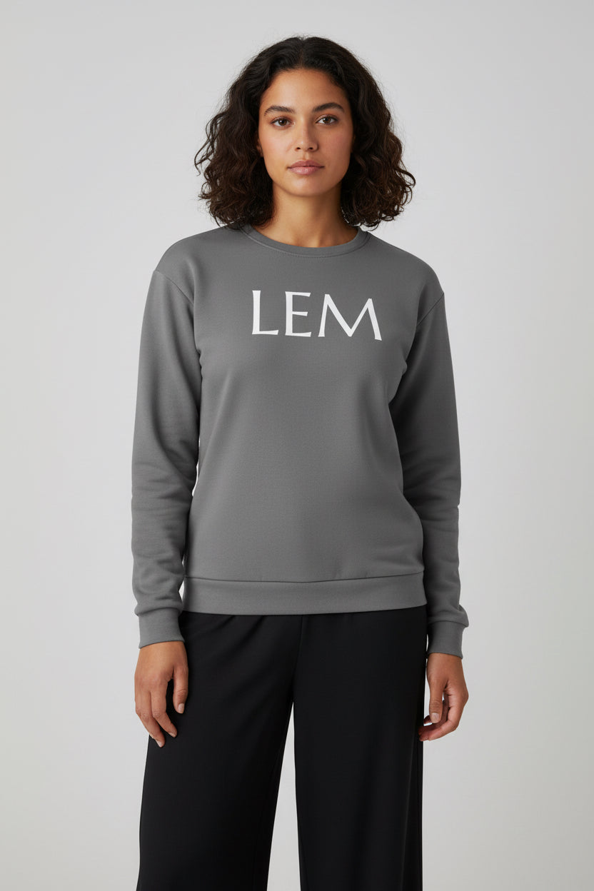 Grey Statement LEM Sweatshirt