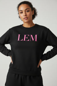 Black LEM Statement Sweatshirt