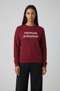 Modest Mindset Burgundy Discipline Sweatshirt - Modestly Vogue 