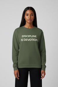 Modest Mindset Olive Discipline Sweatshirt - Modestly Vogue 