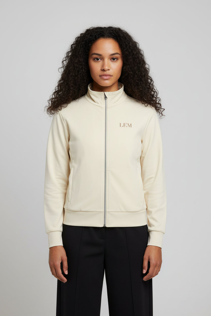 Cream LEM track jacket