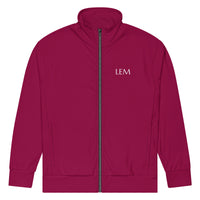 Burgundy LEM Track jacket - Modestly Vogue 