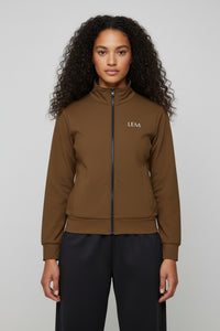 Brown LEM track jacket
