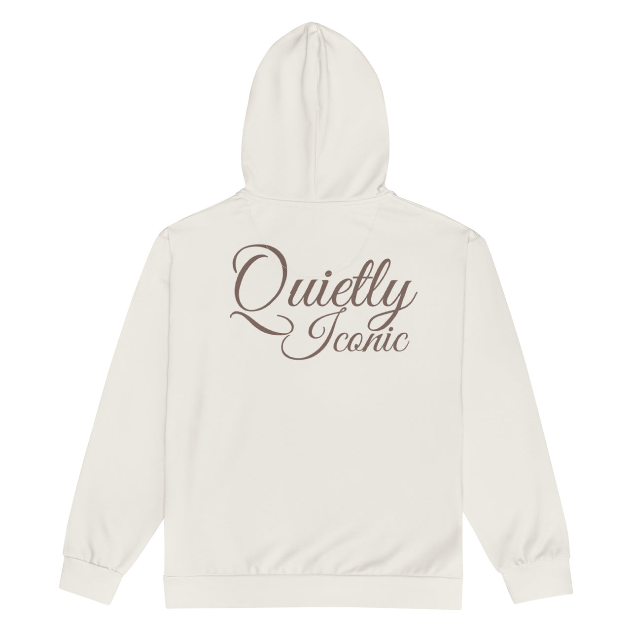 Quietly Iconic Zip Hoodie - Soft Cream - Modestly Vogue 