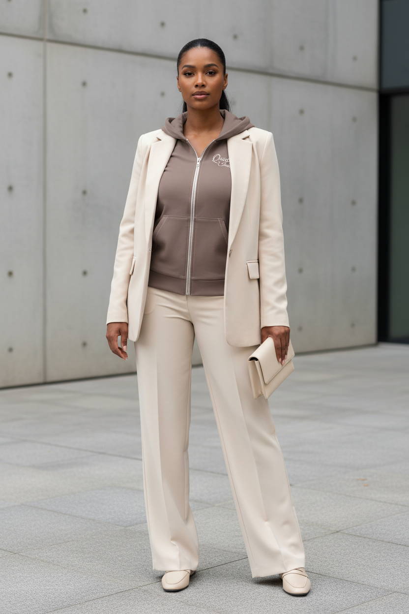Quietly Iconic Zip Hoodie - Mocha - Modestly Vogue 