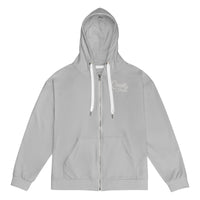 Quietly Iconic Zip Hoodie - Grey - Modestly Vogue 