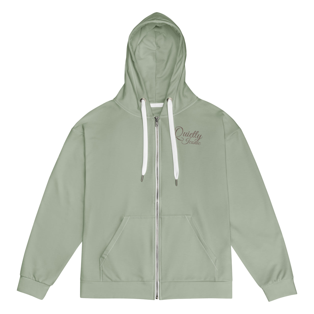 Quietly Iconic Zip Hoodie - Calm Sage - Modestly Vogue 