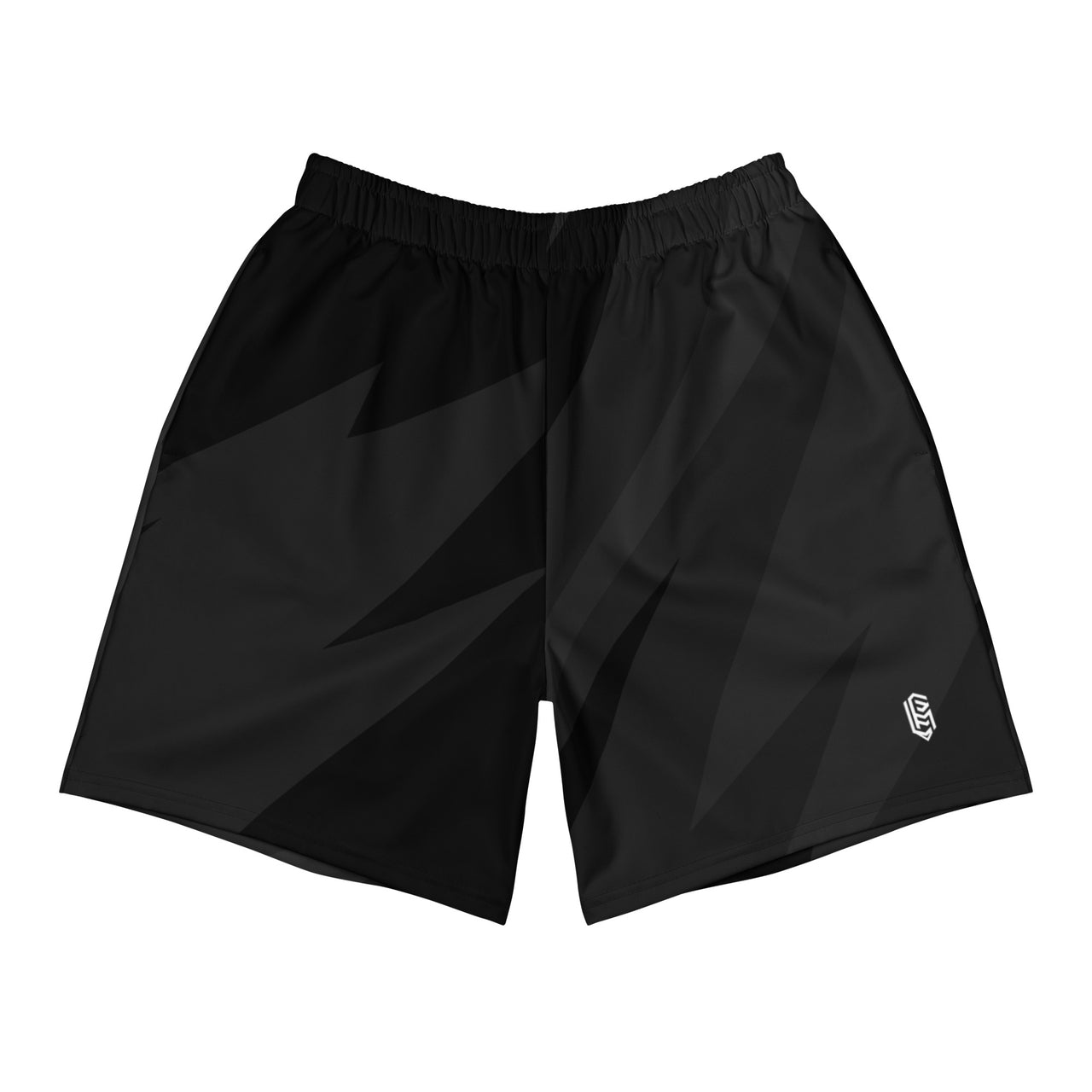 LEM Black Print Athletic Long Shorts - Modestly Vogue 