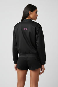 LEM Black Core Edit Back Logo Bomber Jacket