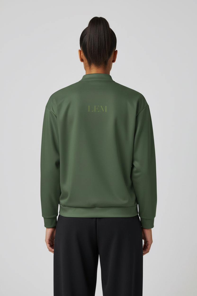 LEM | Presence — Olive Bomber Jacket