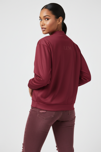 LEM Bordeaux Presence Bomber Jacket - Modestly Vogue 