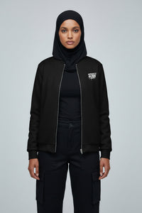Black Unapologetic Hijabi™ Bomber Jacket