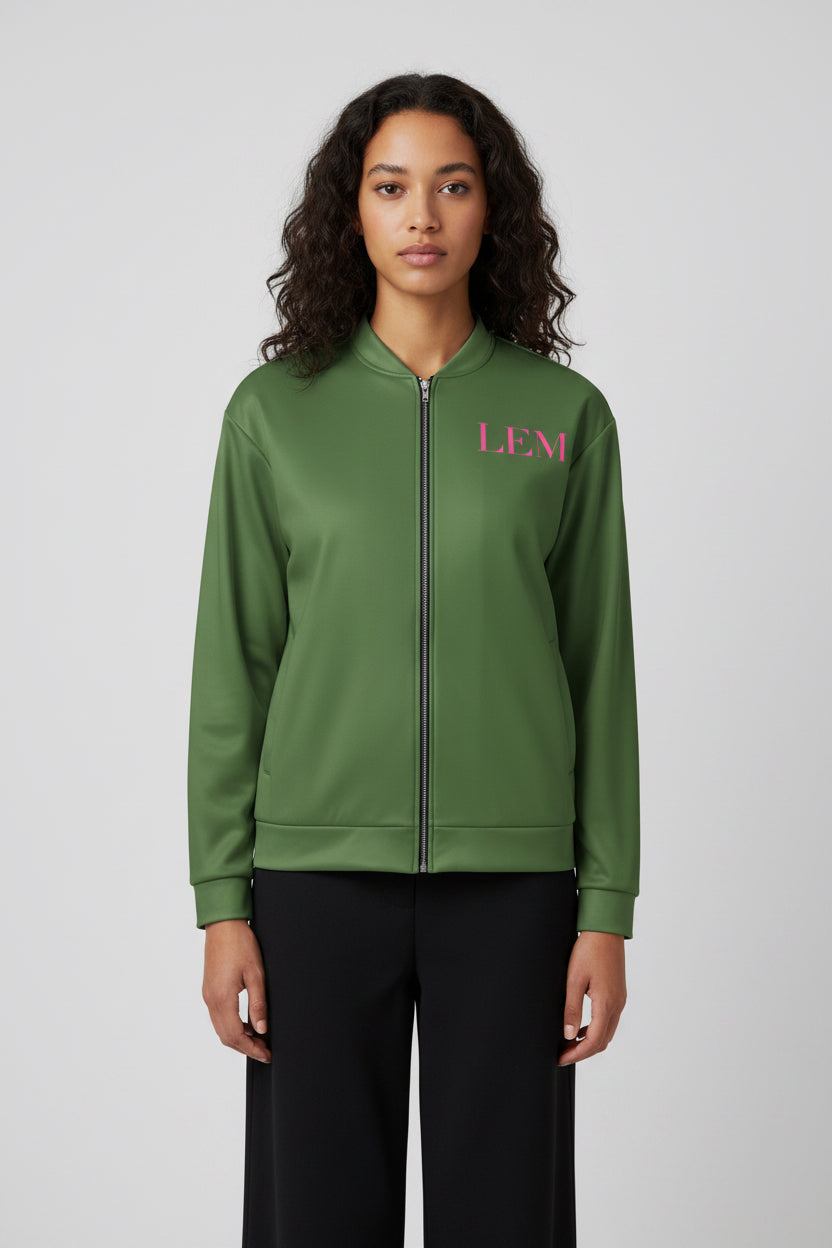 Olive LEM Core Edit Bomber Jacket