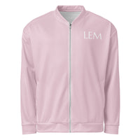 LEM Pink Lace Bomber Jacket - Modestly Vogue 