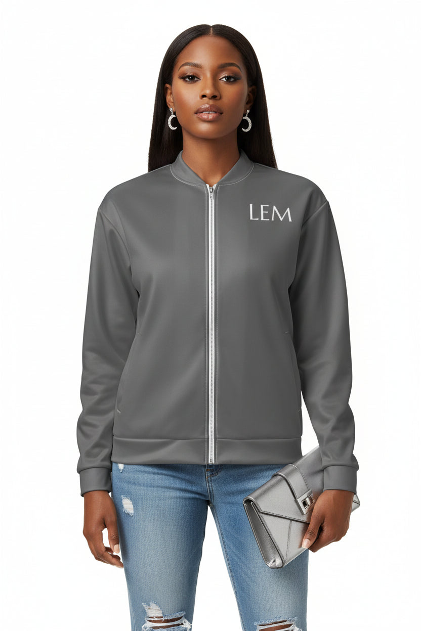 LEM Grey Bomber Jacket