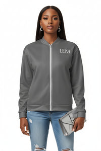 LEM Grey Bomber Jacket