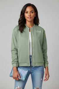 LEM Sage Bomber Jacket - Modestly Vogue 