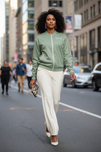 LEM Sage Bomber Jacket - Modestly Vogue 