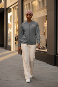 Grey Spoken Energy™ Bomber Jacket