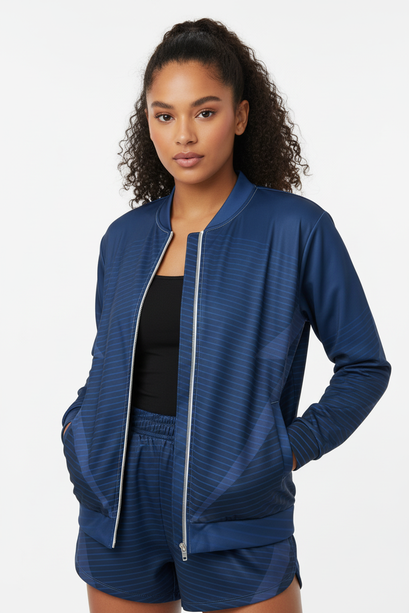 LEM Blueprint Presence Bomber Jacket - Modestly Vogue 
