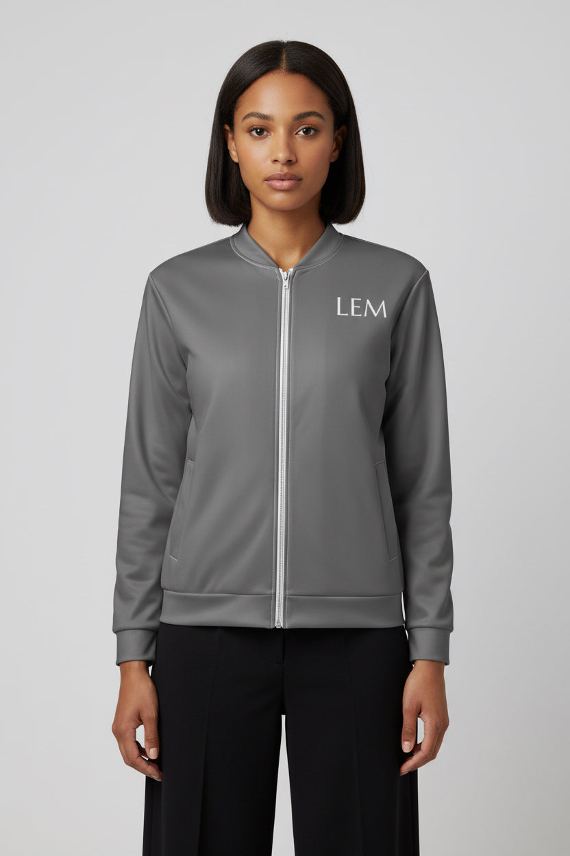 LEM Grey Bomber Jacket