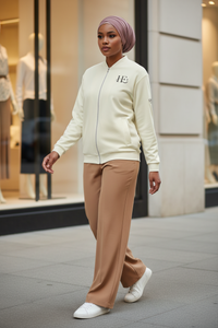 Cream Spoken Energy™ Bomber Jacket